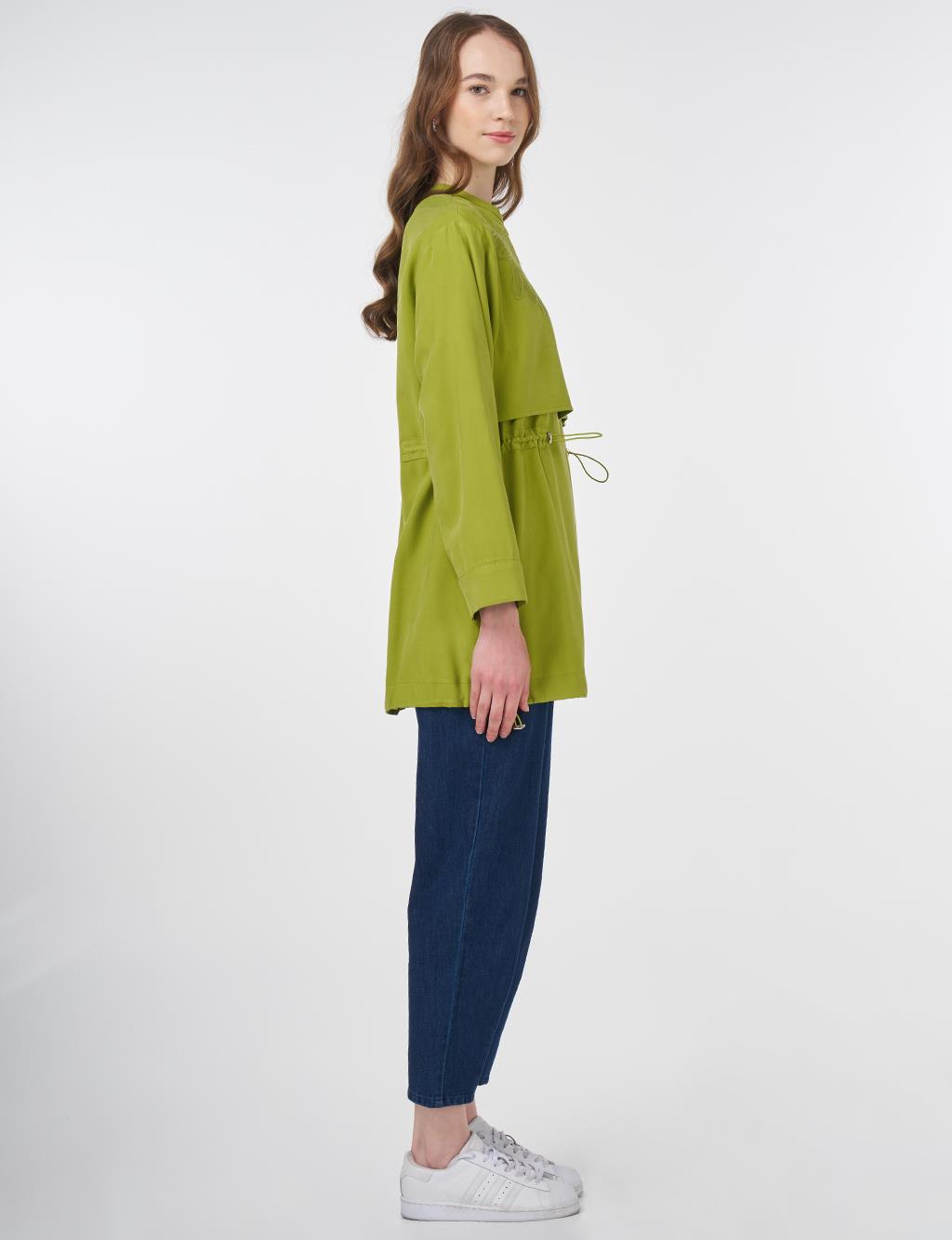 Adjustable Waist Modal Tunic Golden Lime