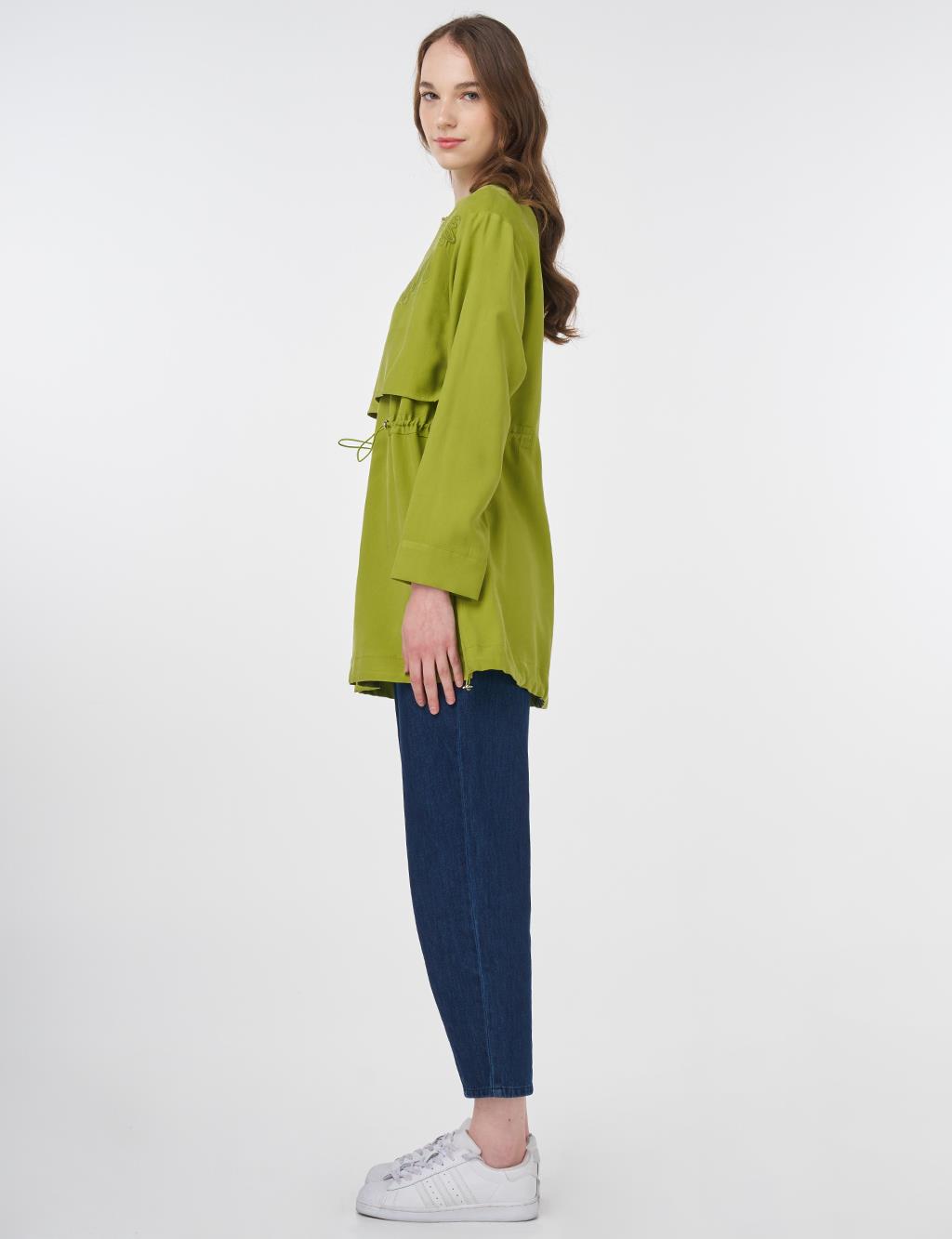 Adjustable Waist Modal Tunic Golden Lime