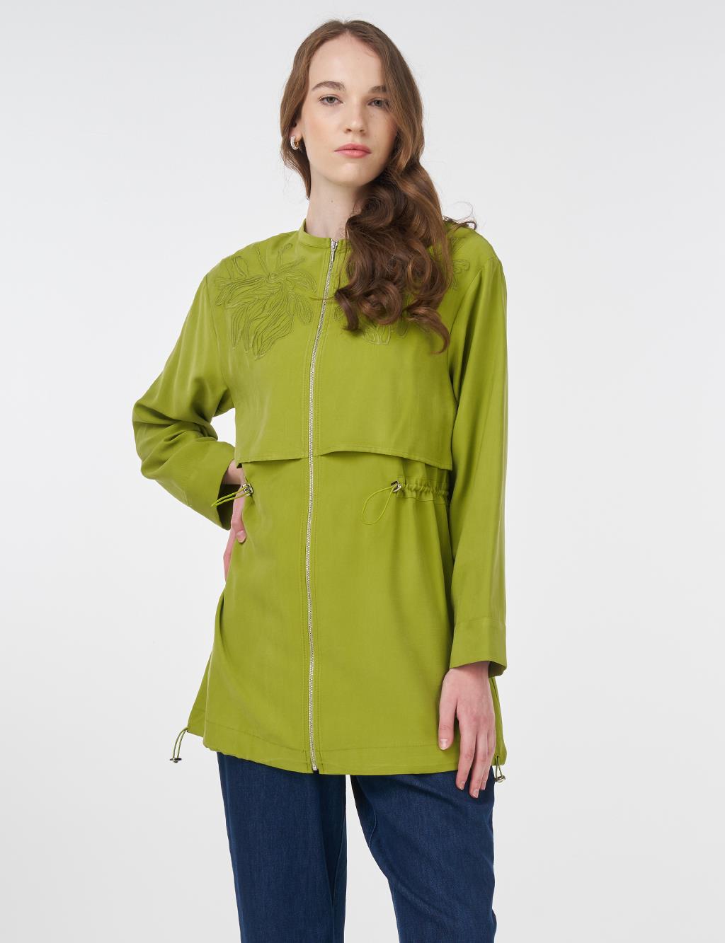 Adjustable Waist Modal Tunic Golden Lime