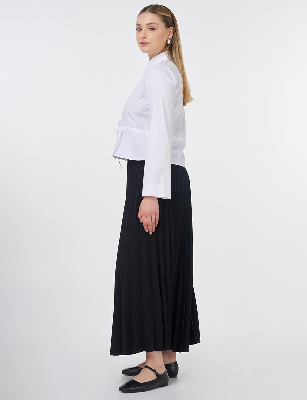 Embroidered Cotton Blouse Optic White