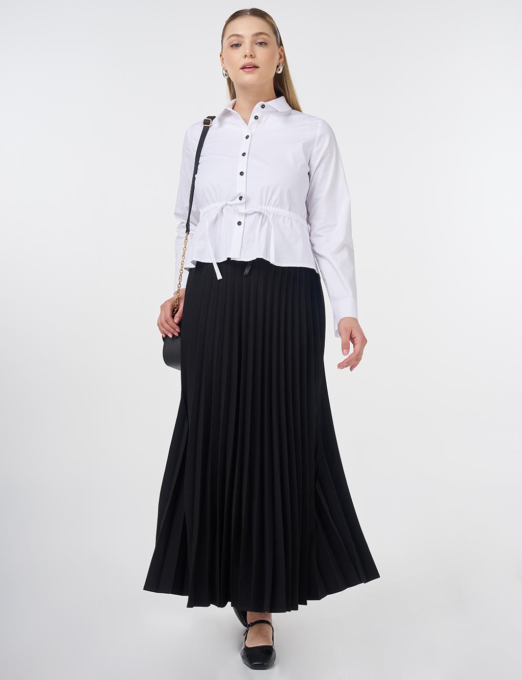 Embroidered Cotton Blouse Optic White