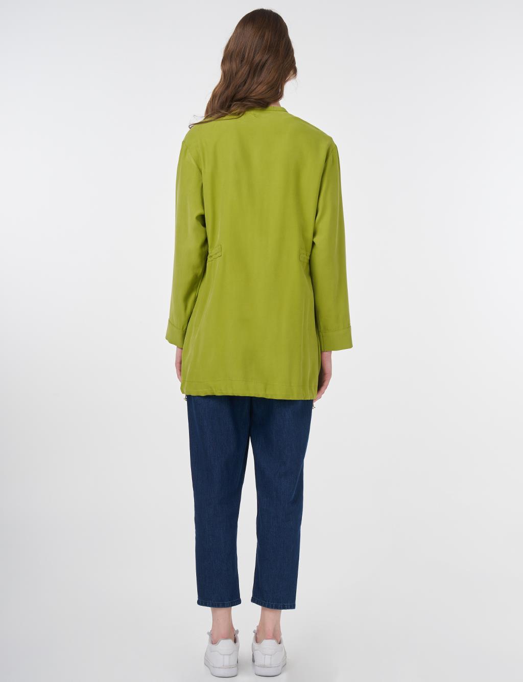 Adjustable Waist Modal Tunic Golden Lime