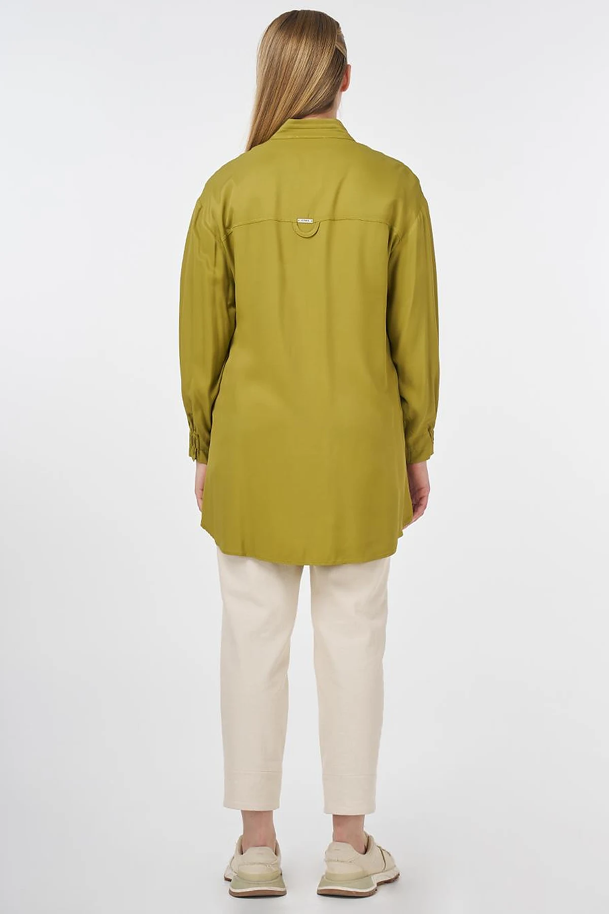 Flap Pocket Stand-Up Tunic Khaki
