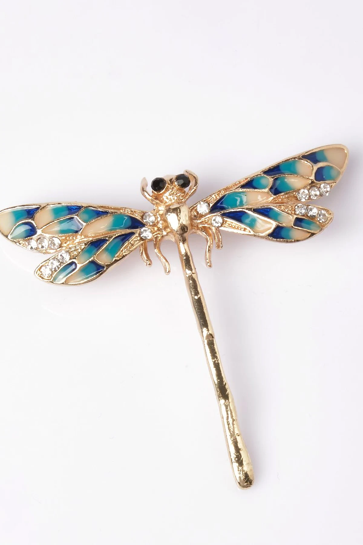 Dragonfly Figured Brooch Blue