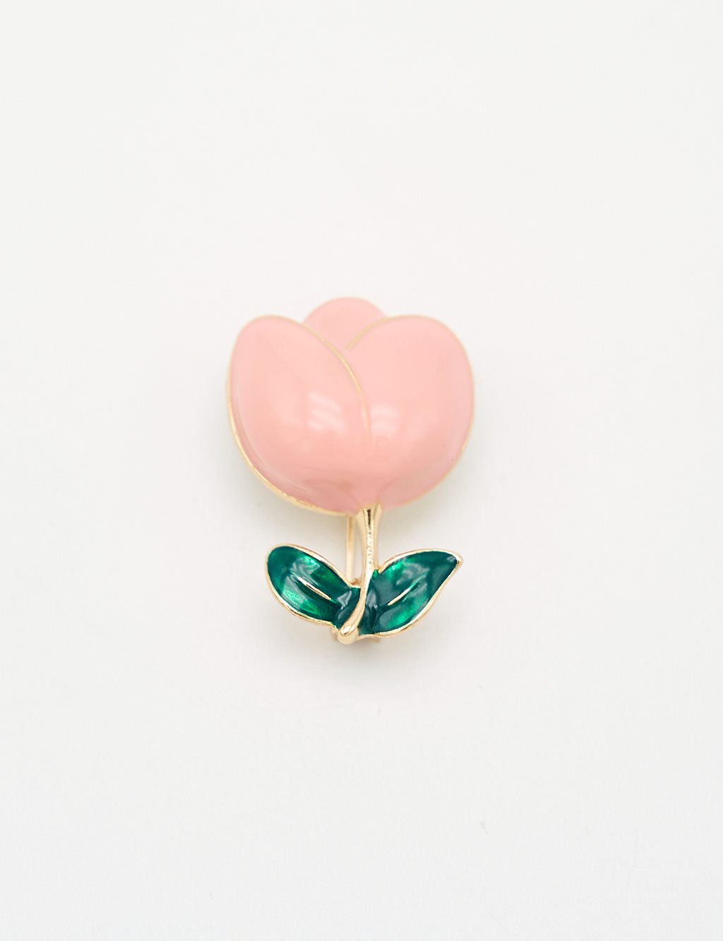 Tulip Motif Brooch Gold