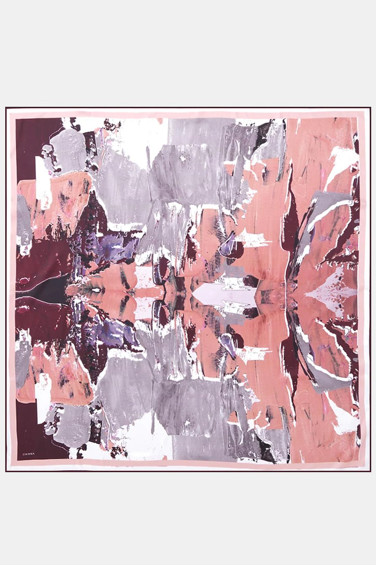 Reflection Patterned Scarf Plum