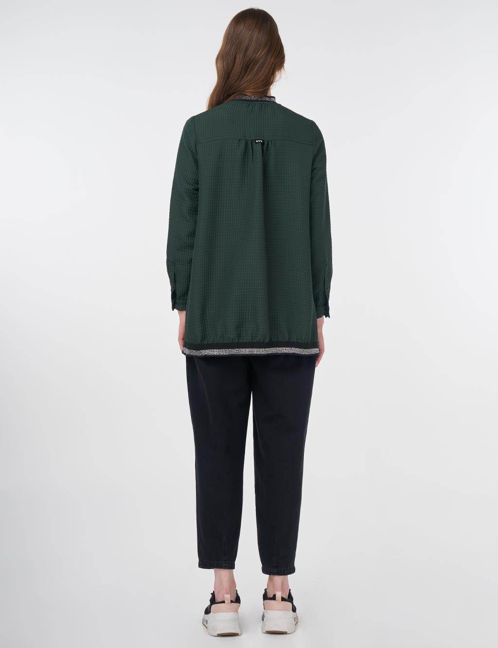 Flap Pocket Detailed Jacket Forest Green