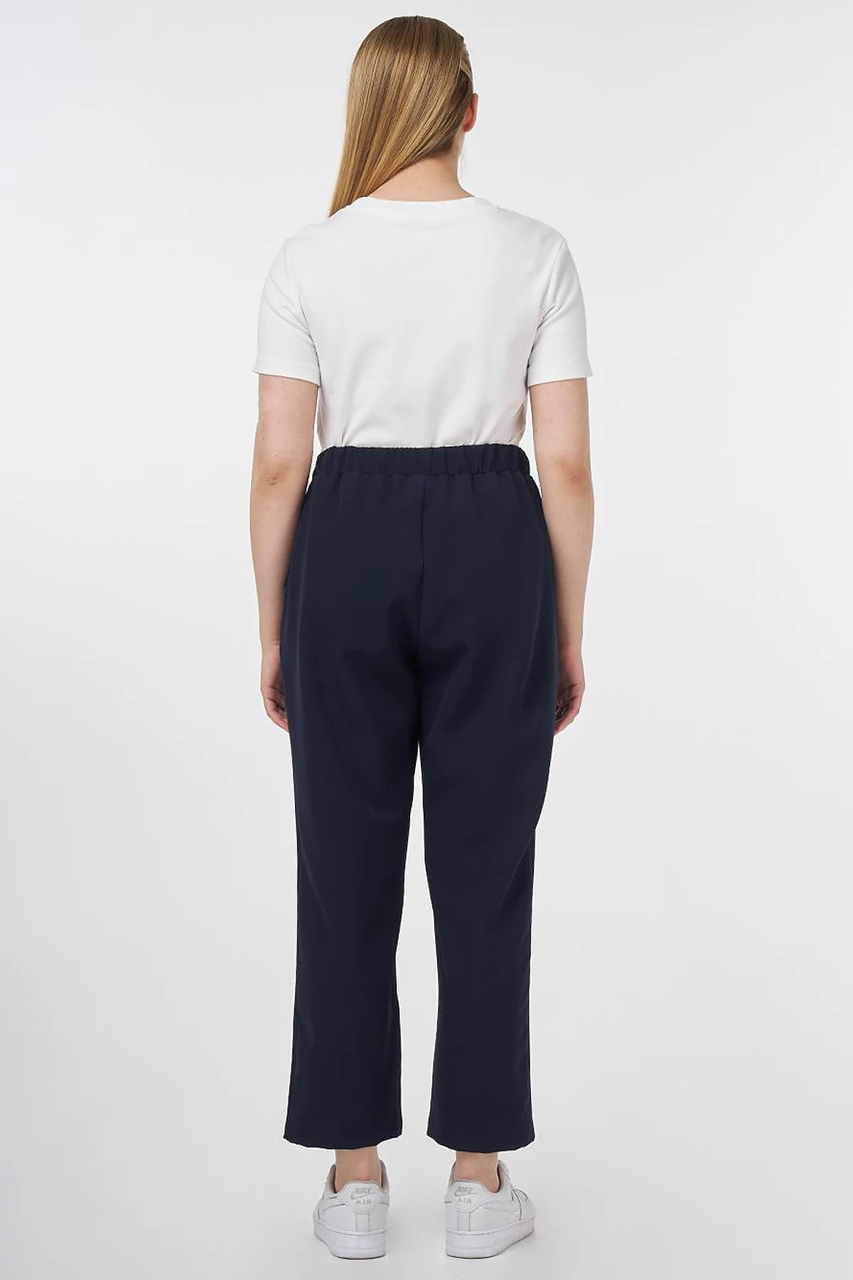 Relaxed Fit Pants with Pocket Detail Dark Navy