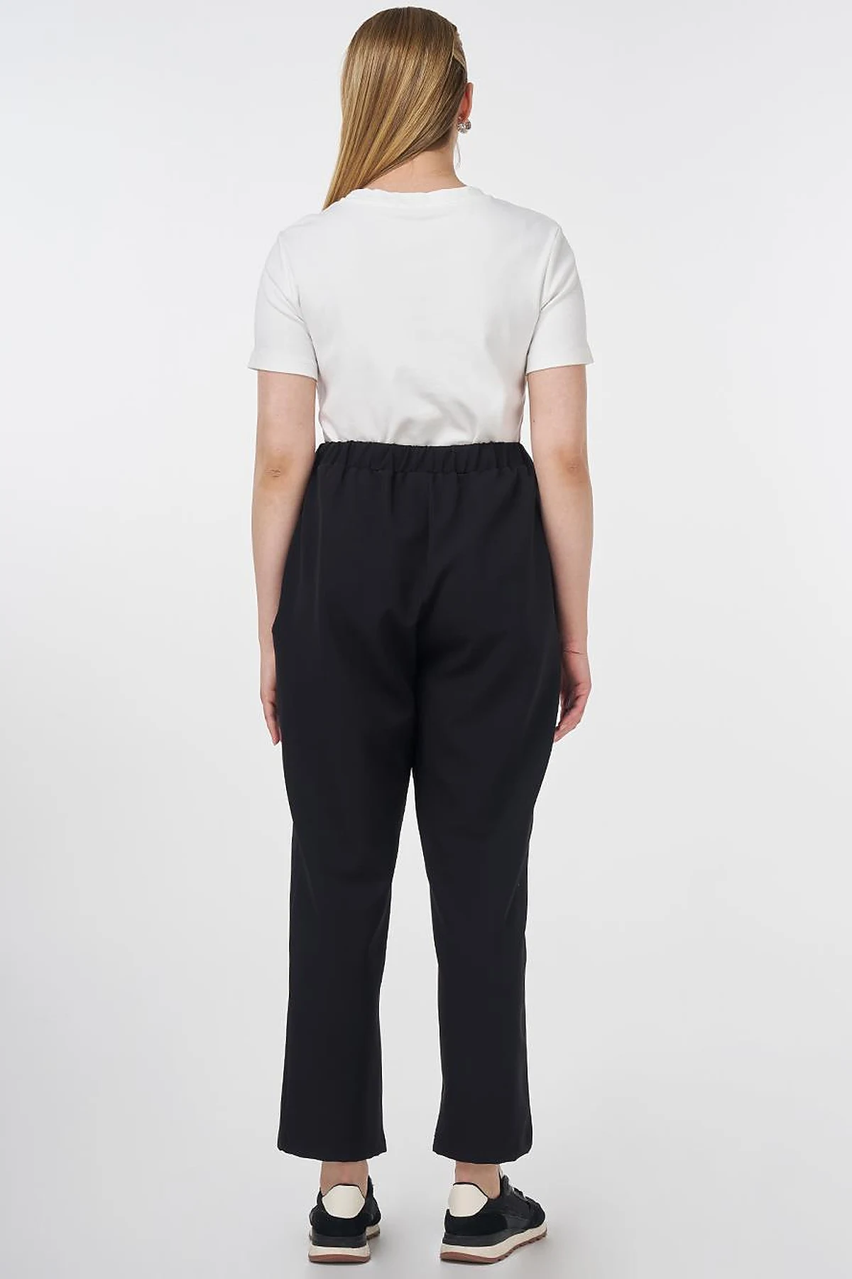 Relaxed Fit Pants with Pocket Detail Black