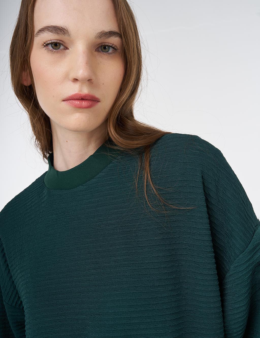 Crew Neck Sweatshirt Green