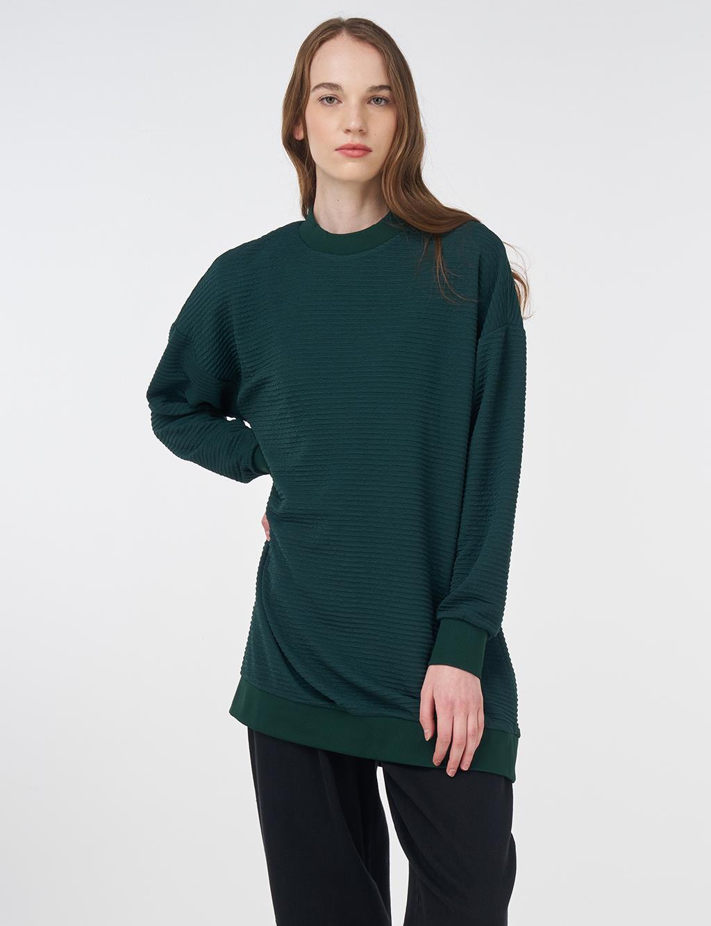 Crew Neck Sweatshirt Green