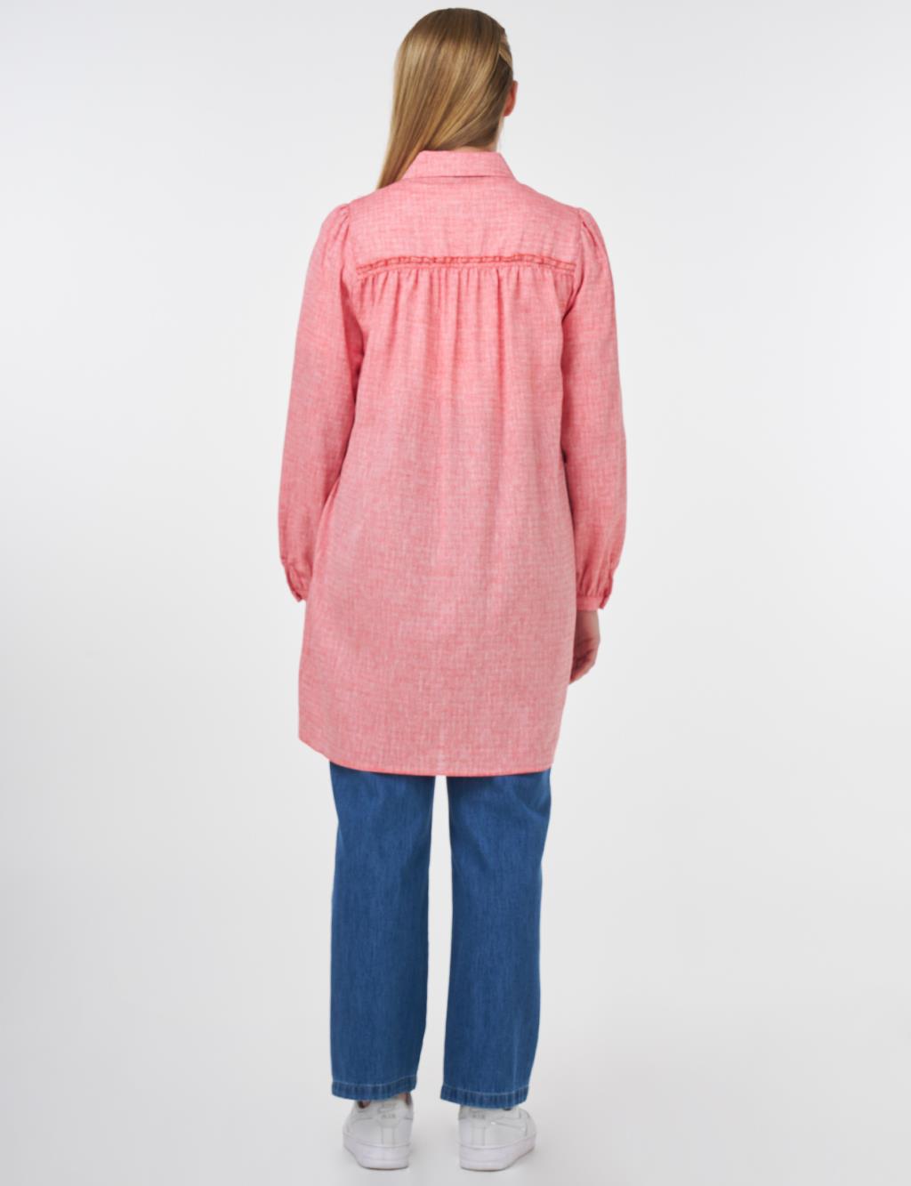 Printed Cotton Tunic Coral