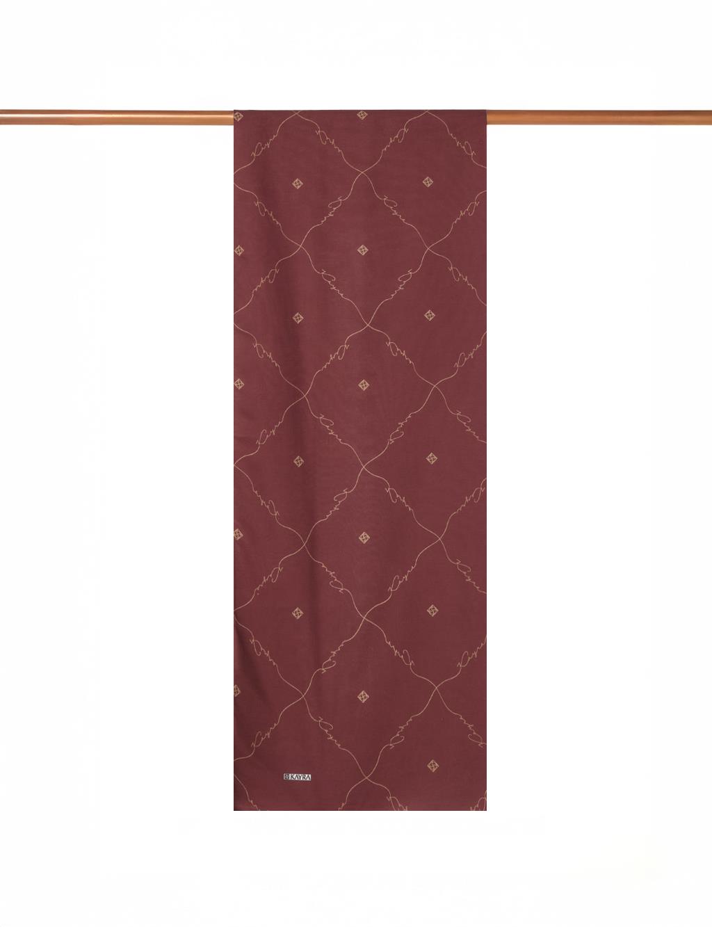 Special Series Monogram Shawl Bitter Coffee