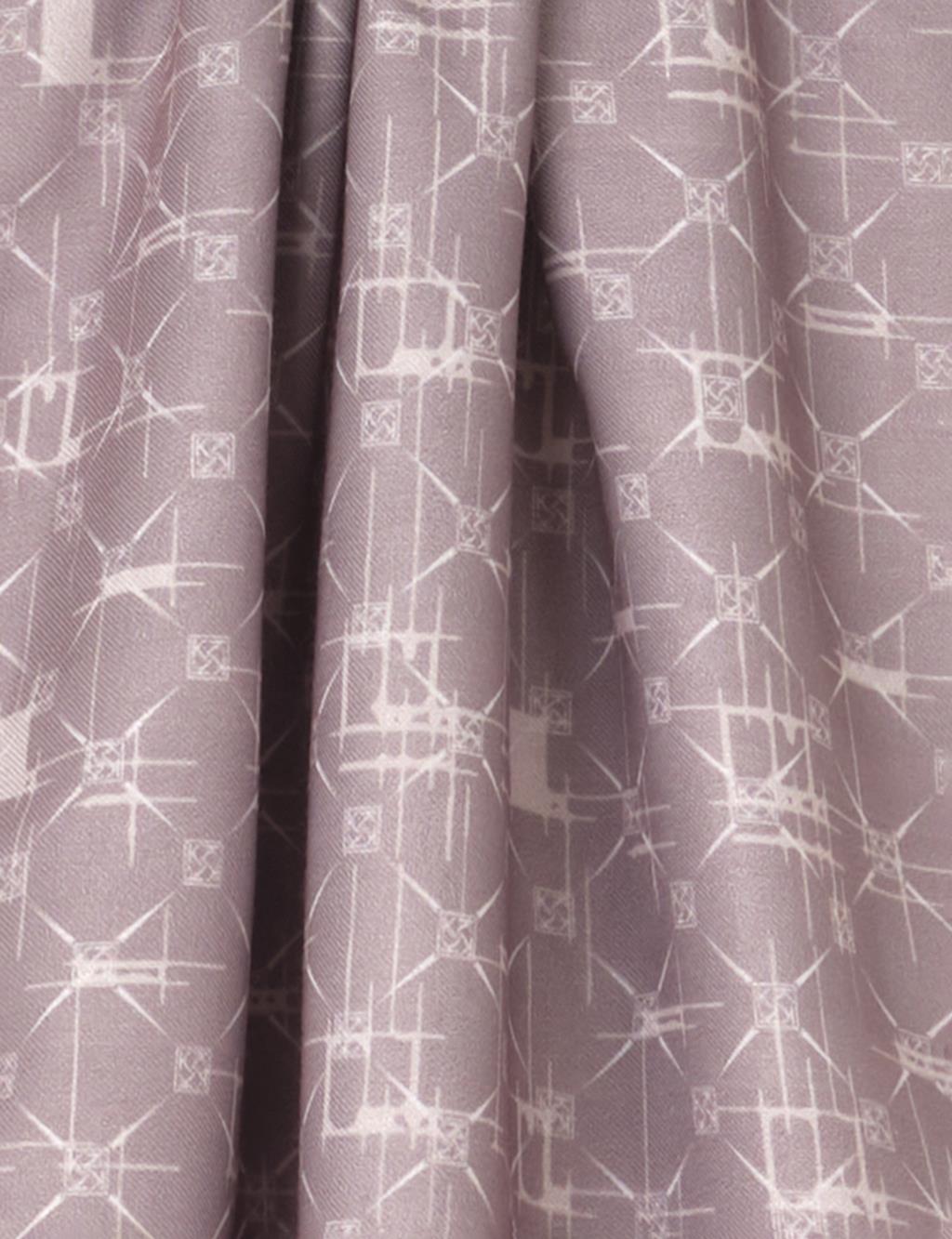 Monogram Patterned Shawl Beige