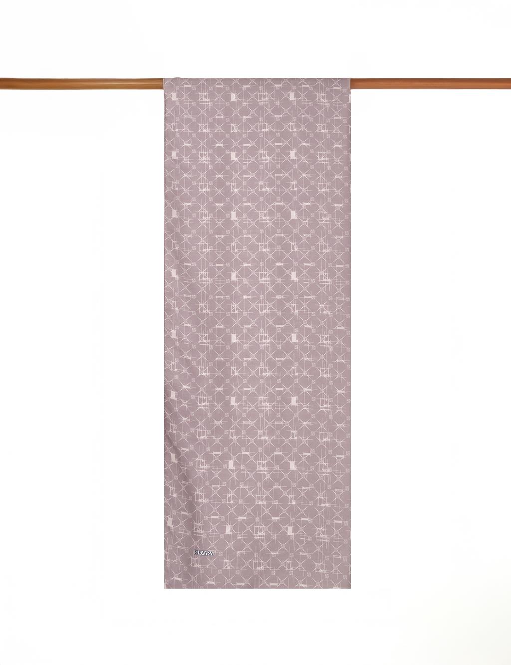 Monogram Patterned Shawl Beige