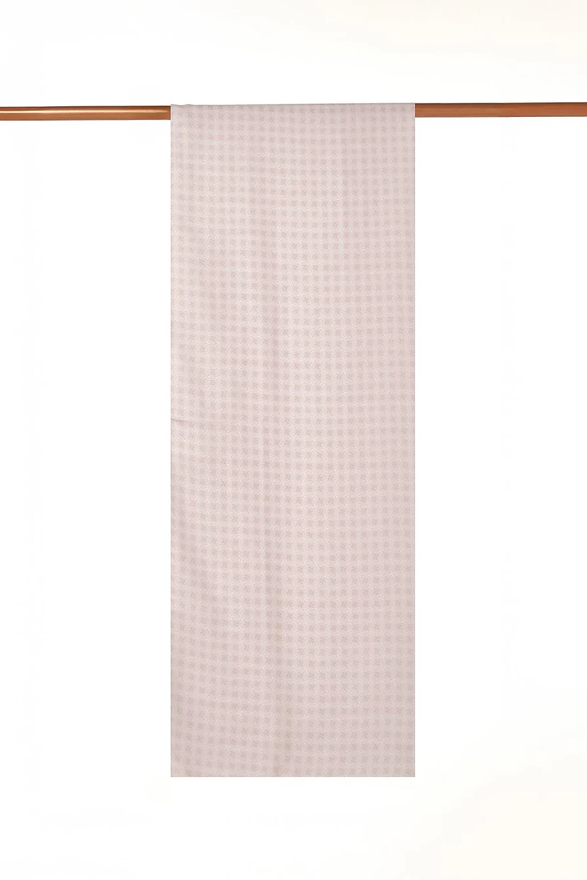 Checkered Monogram Patterned Shawl Cream