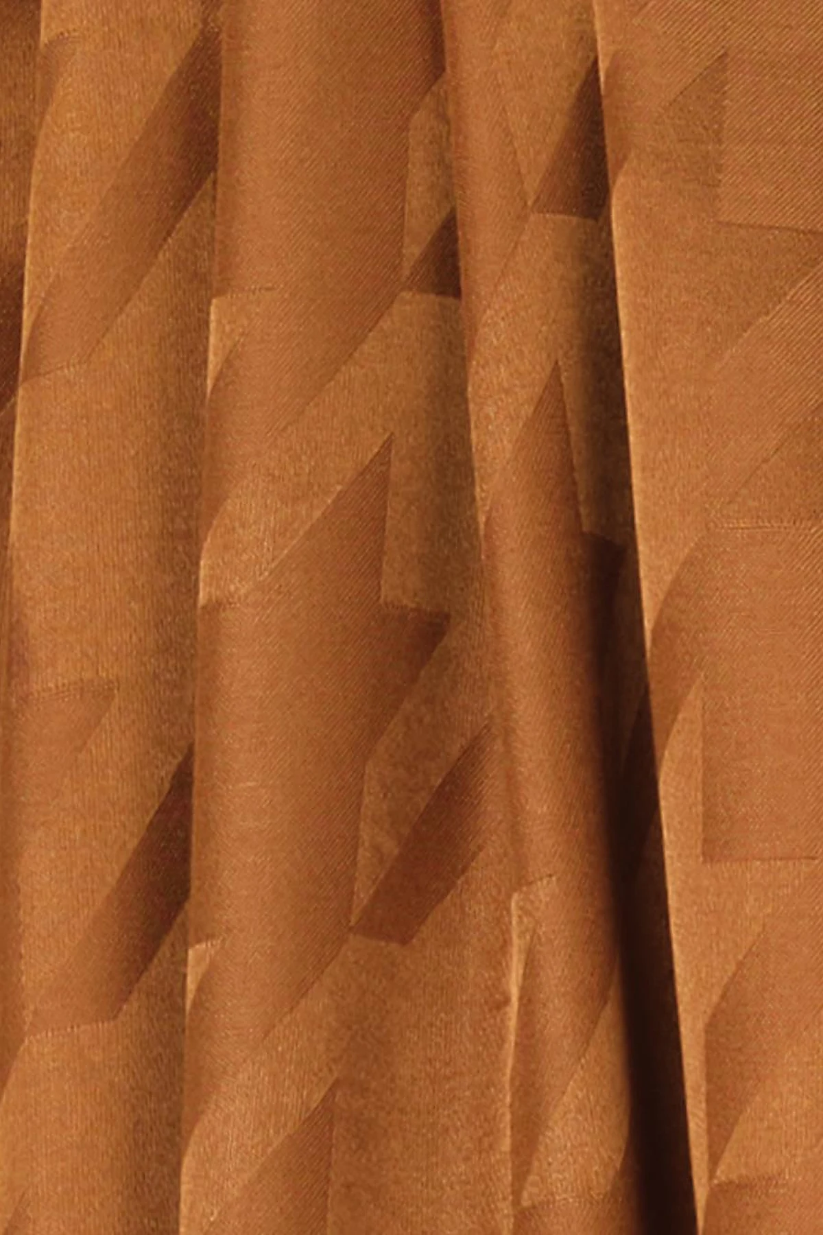 Hound's Foot Patterned Jacquard Shawl Light Coffee