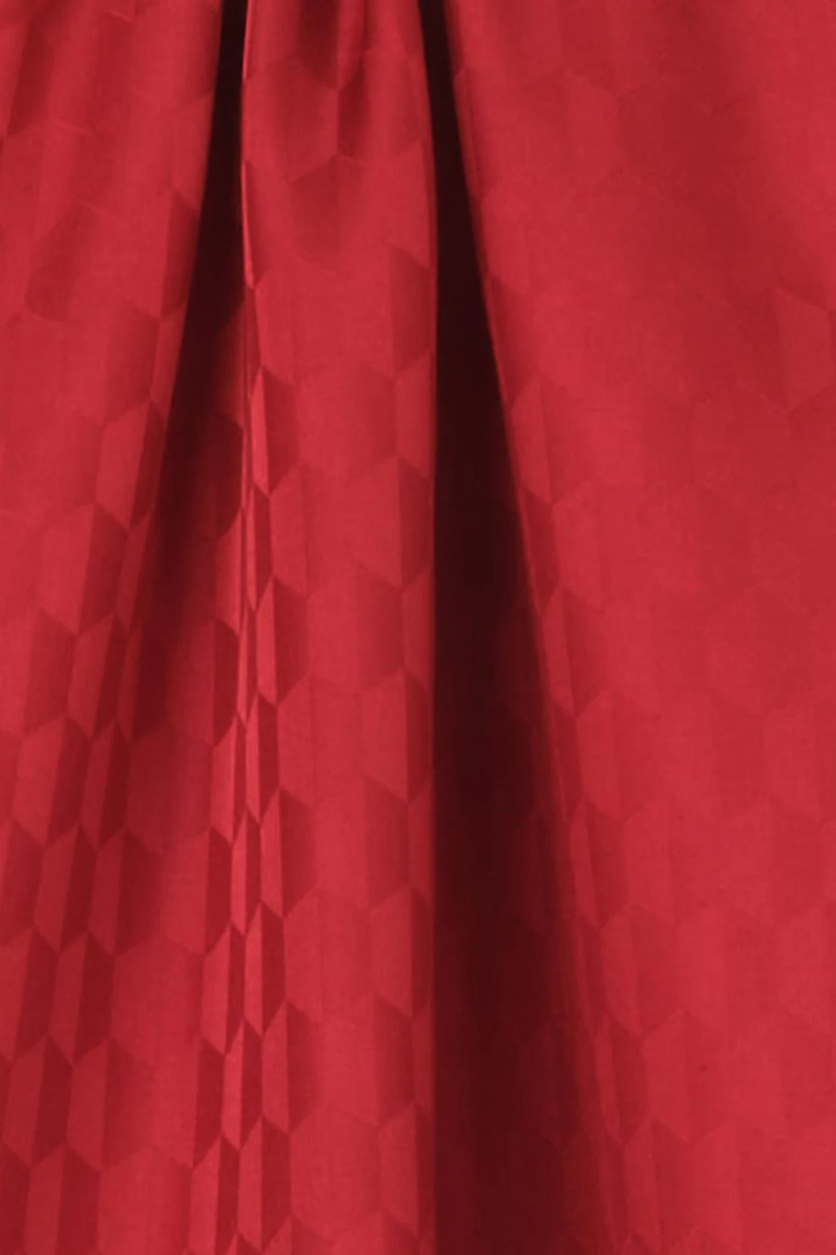 Cocoon Patterned Jacquard Woven Shawl Cherry