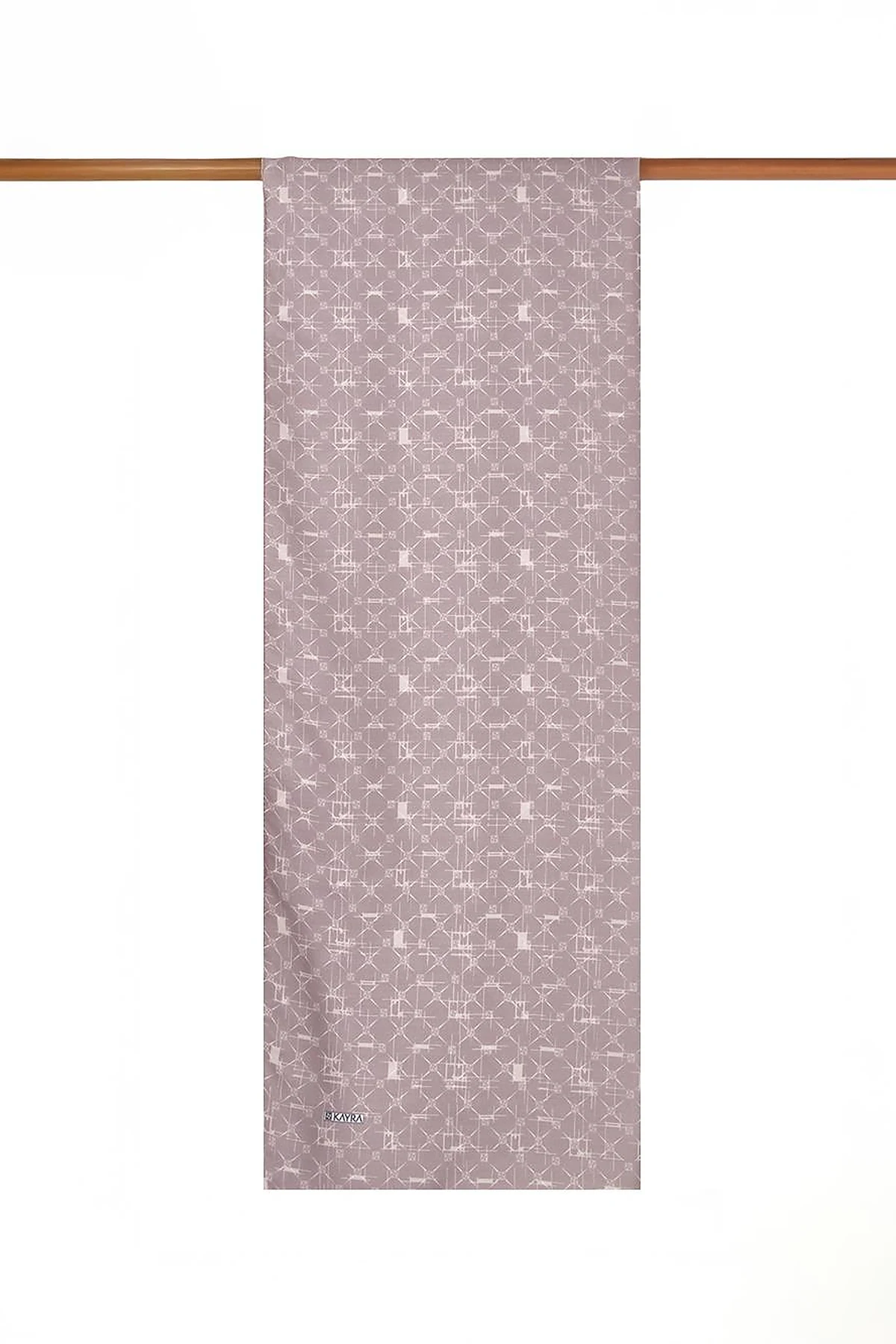 Monogram Patterned Shawl Beige