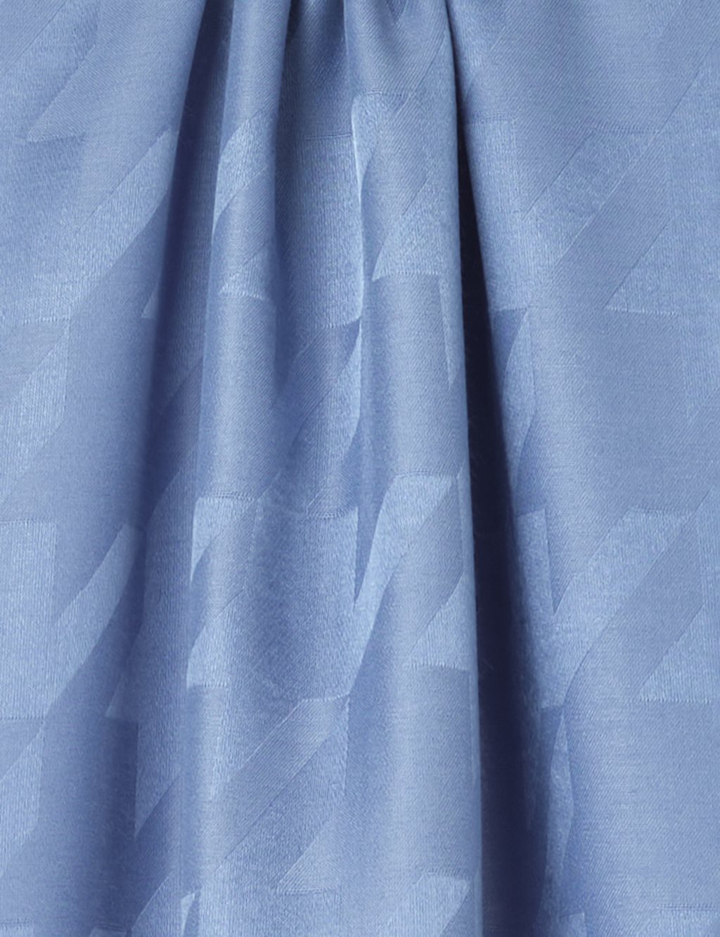 Hound's Foot Pattern Jacquard Shawl Blue
