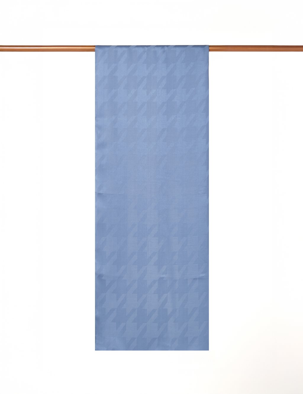 Hound's Foot Pattern Jacquard Shawl Blue