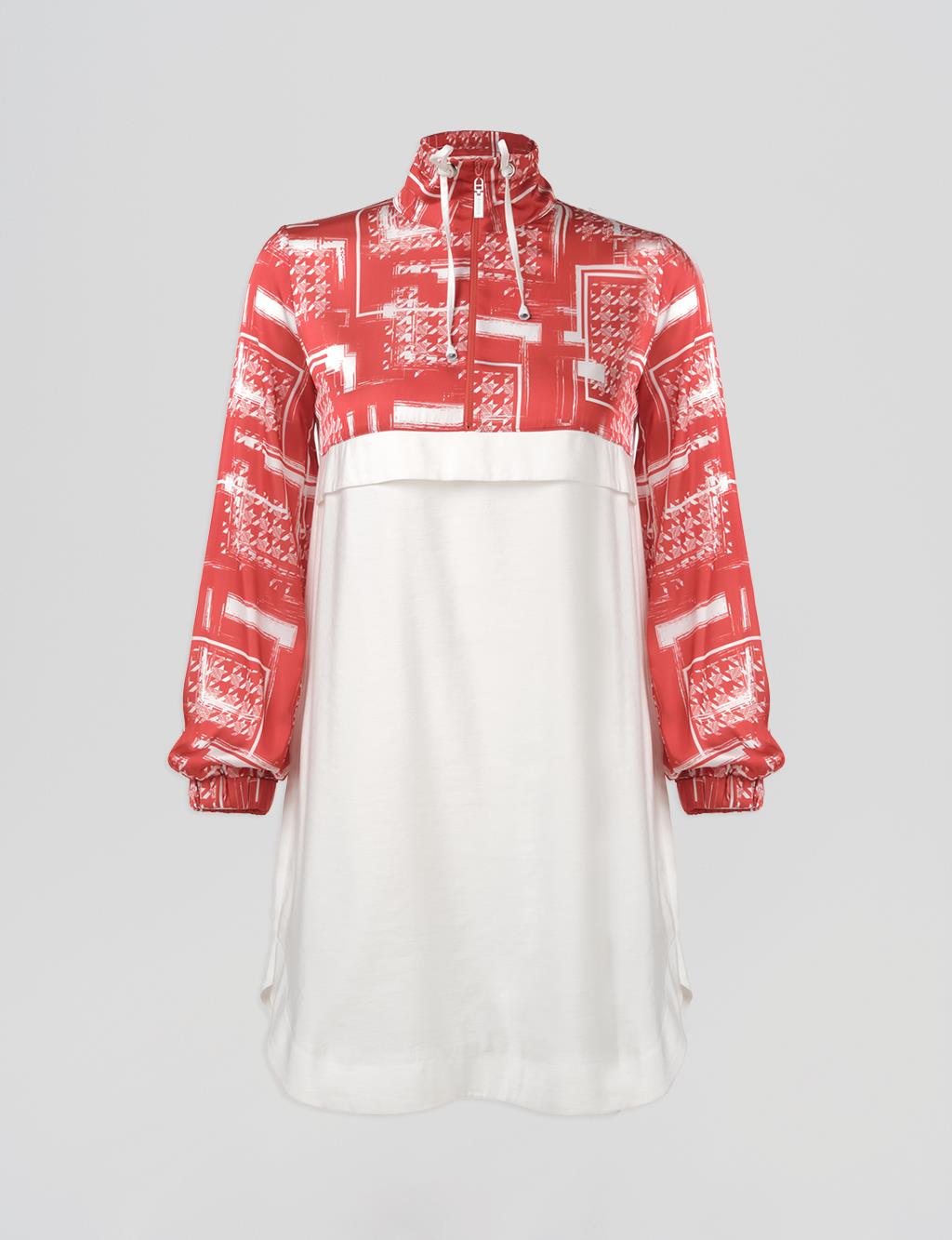 Layered Detail Tunic Ecru