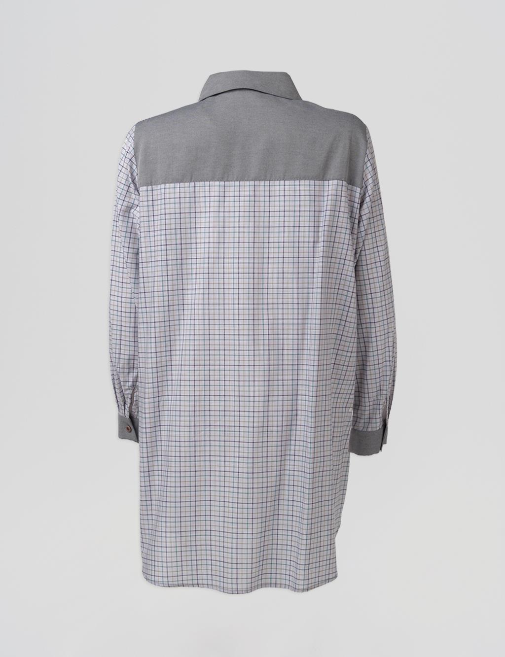 Striped Pattern Tunic Stone