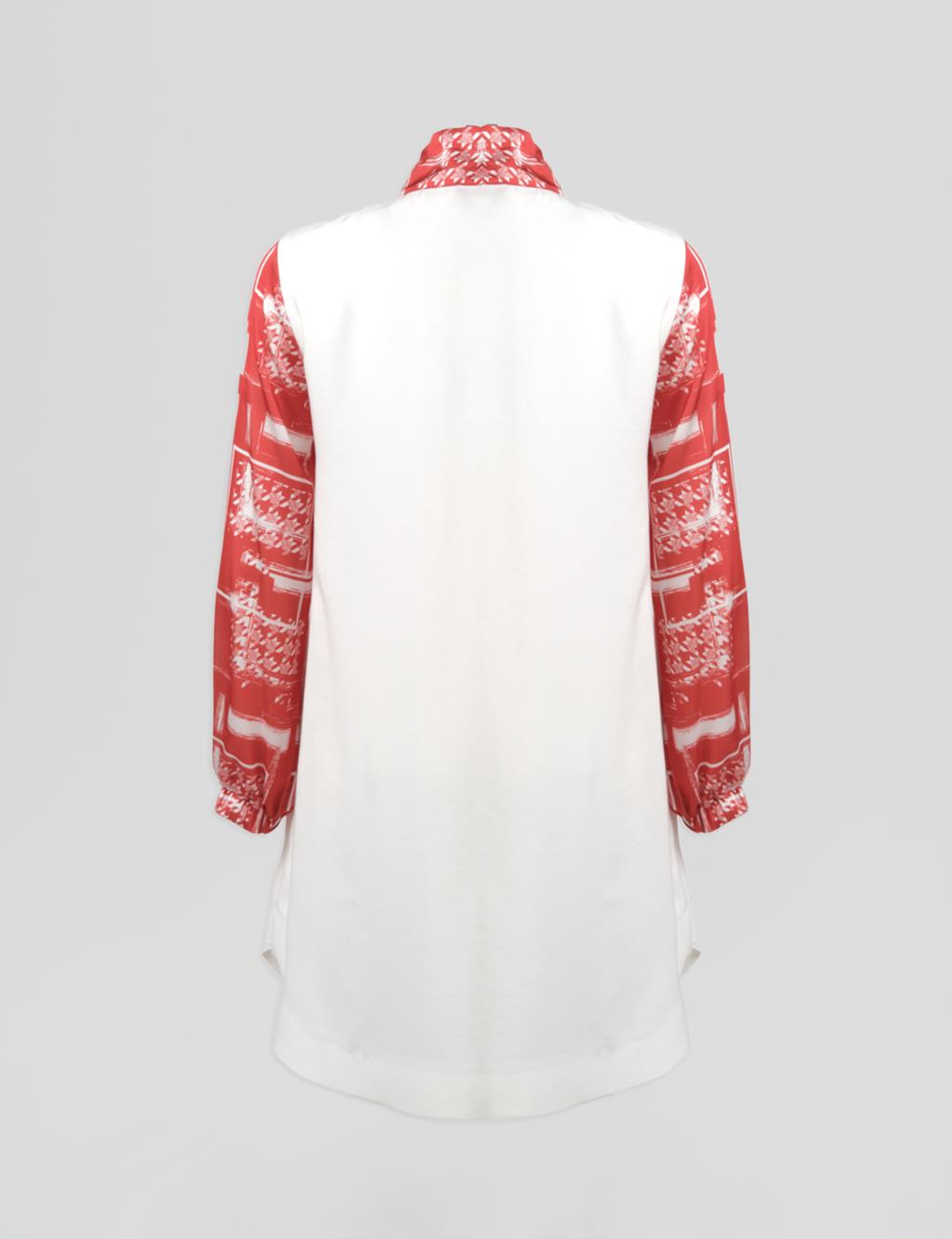 Layered Detail Tunic Ecru