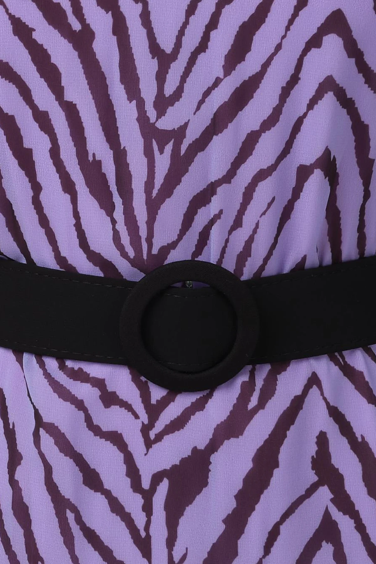 Abstract Patterned Maxi Dress Purple