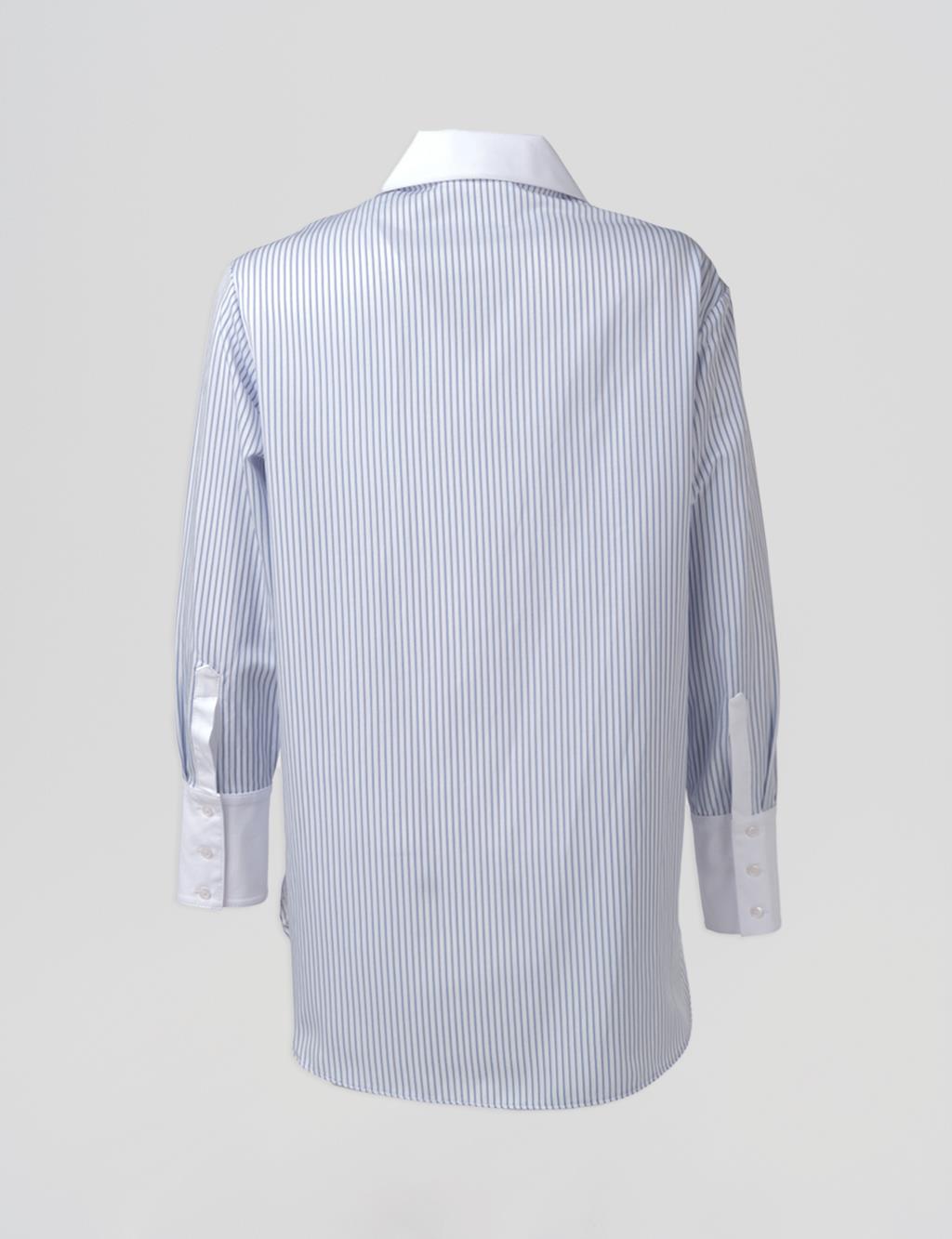 Wide-Cuff Basic Tunic Optic White
