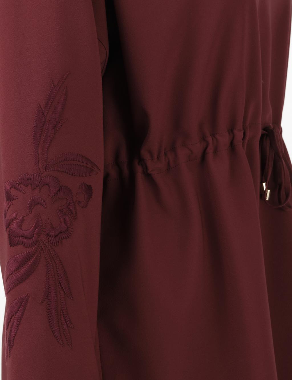 Embroidered Sweatshirt Bronze Brown