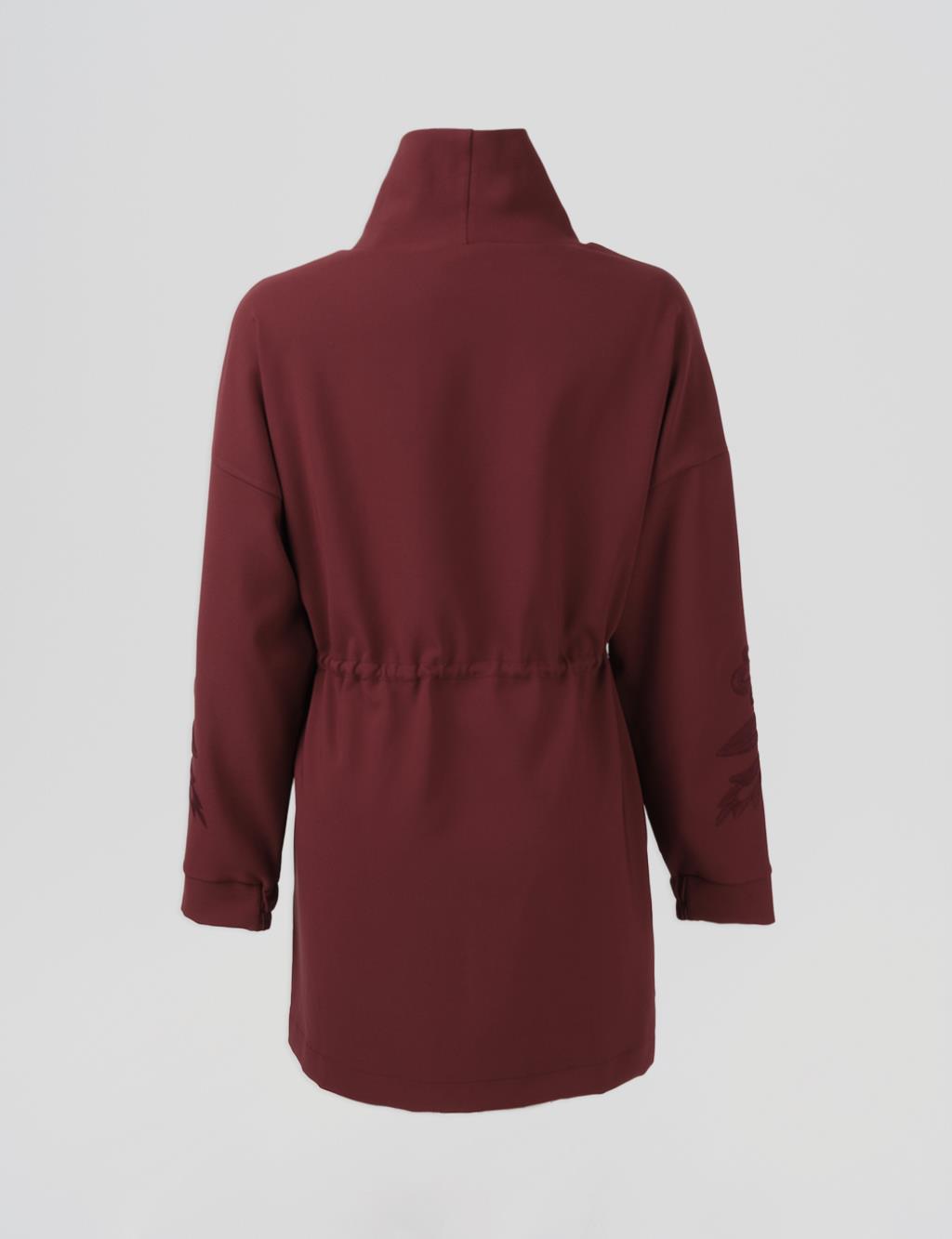Embroidered Sweatshirt Bronze Brown