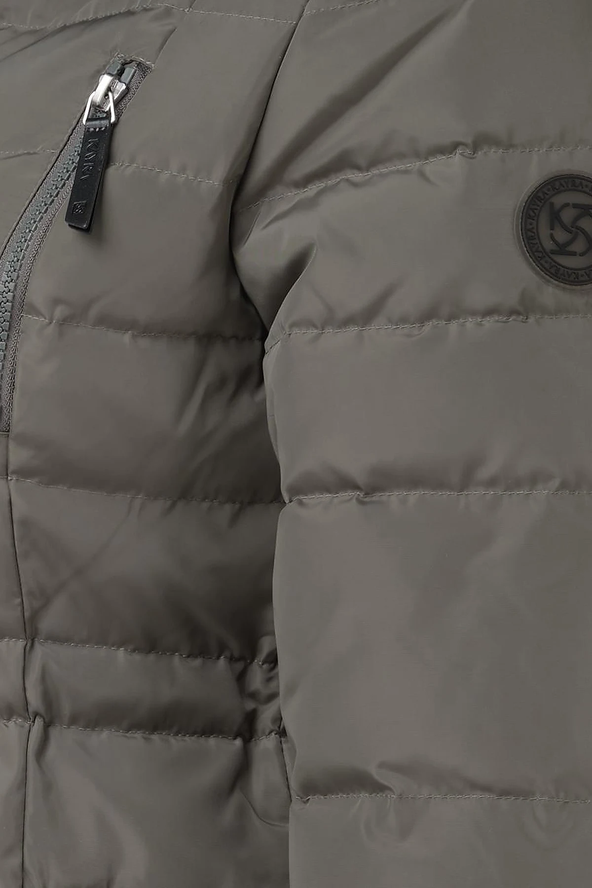 Down Feather Filled Long Coat Mildew Green