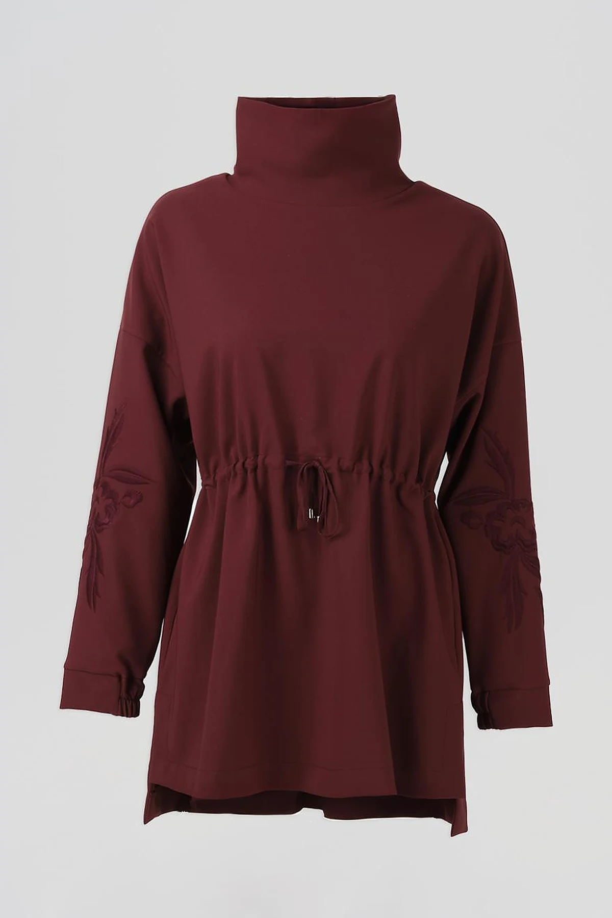 Embroidered Sweatshirt Bronze Brown