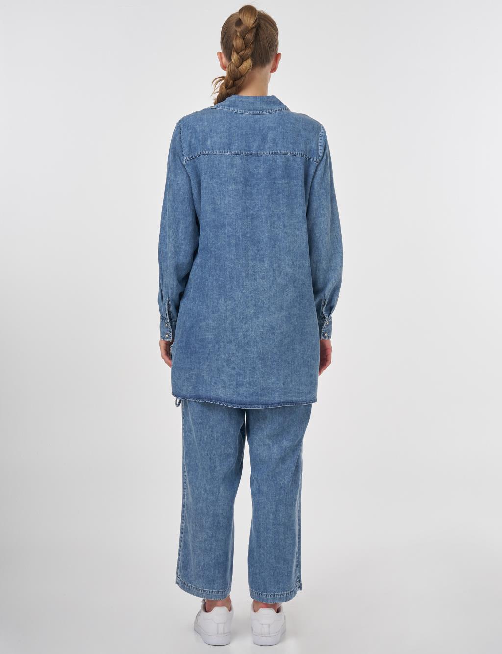 Embroidered Lyocell Two-Piece Set Towel Washed