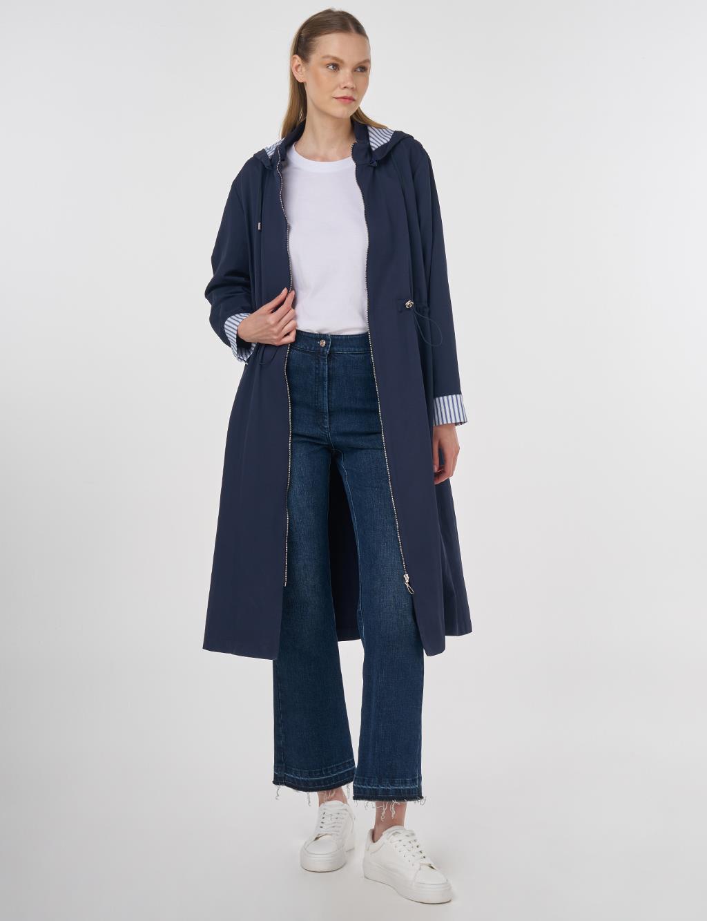 Adjustable Waist Coat Dark Navy