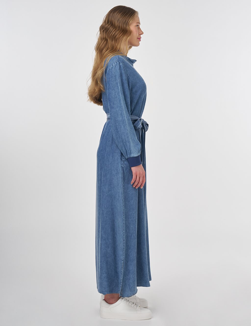 Logo Detailed Lyocell Dress Towel Washed