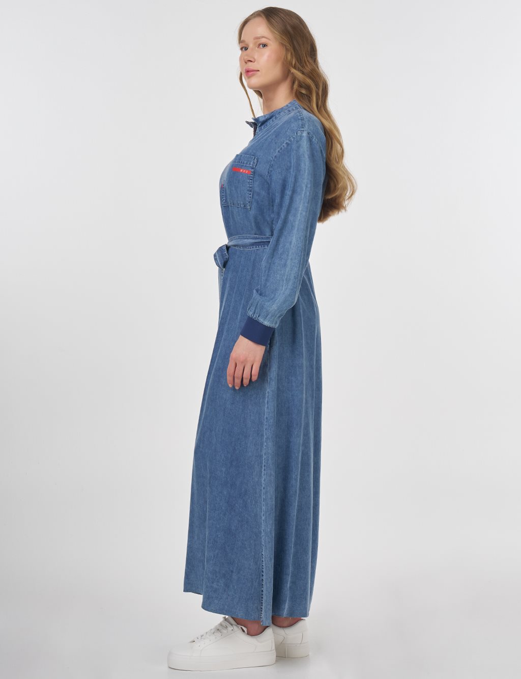 Logo Detailed Lyocell Dress Towel Washed