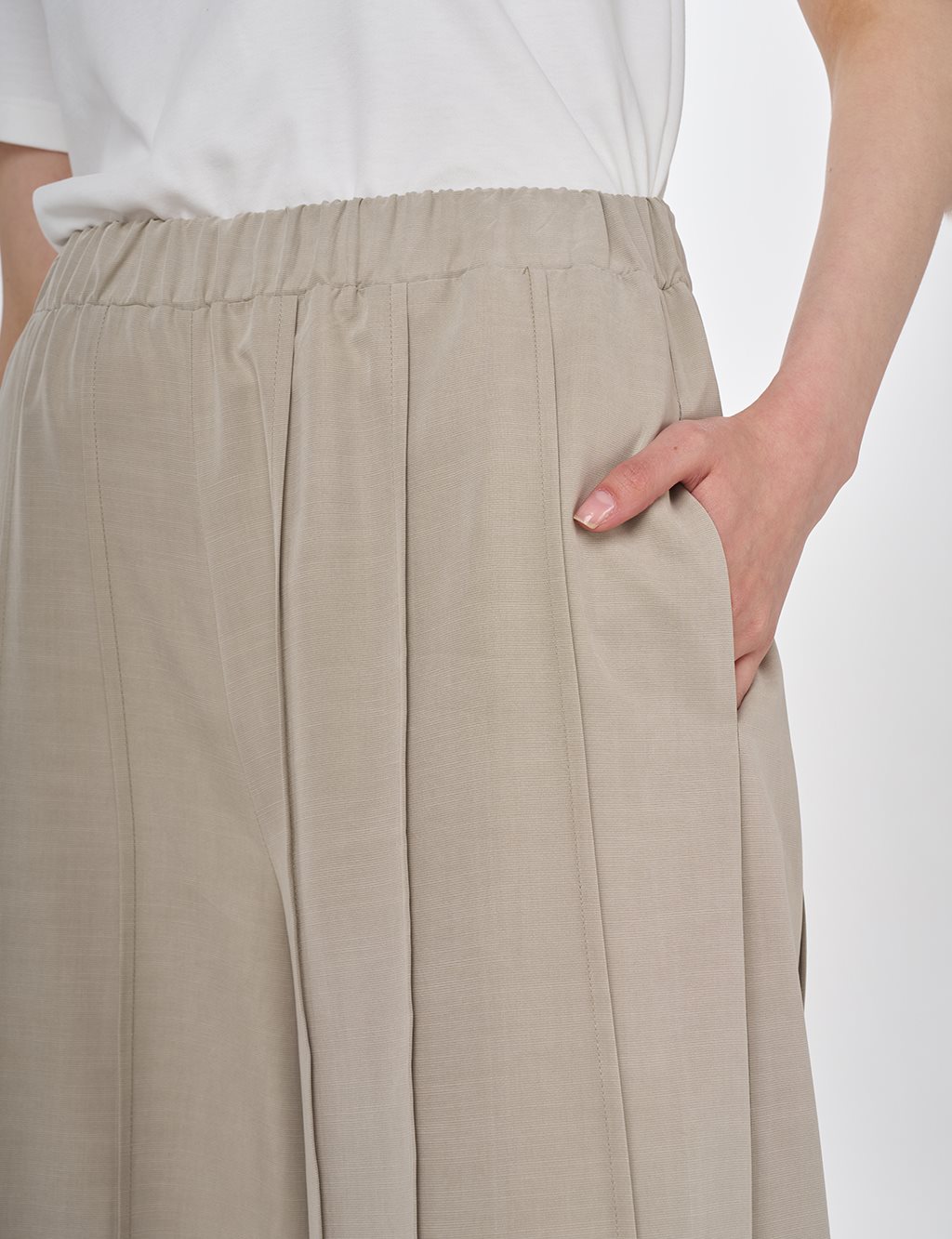 Panelled Modal Pants Moss Green
