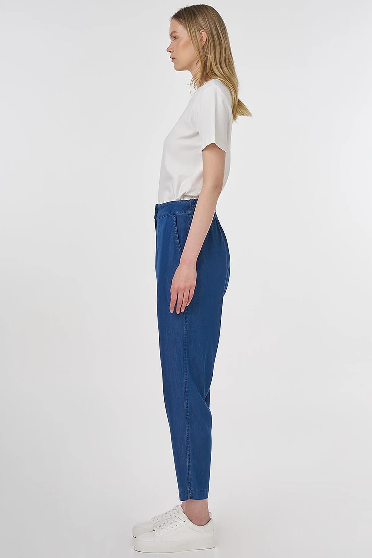 Relaxed Fit Denim Pants Navy