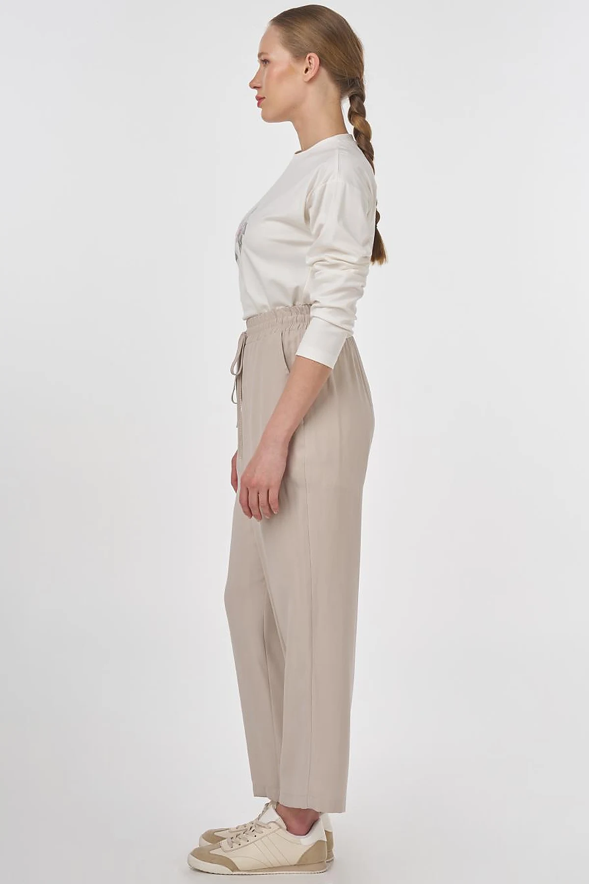 Drawstring Modal Pants Stone 
