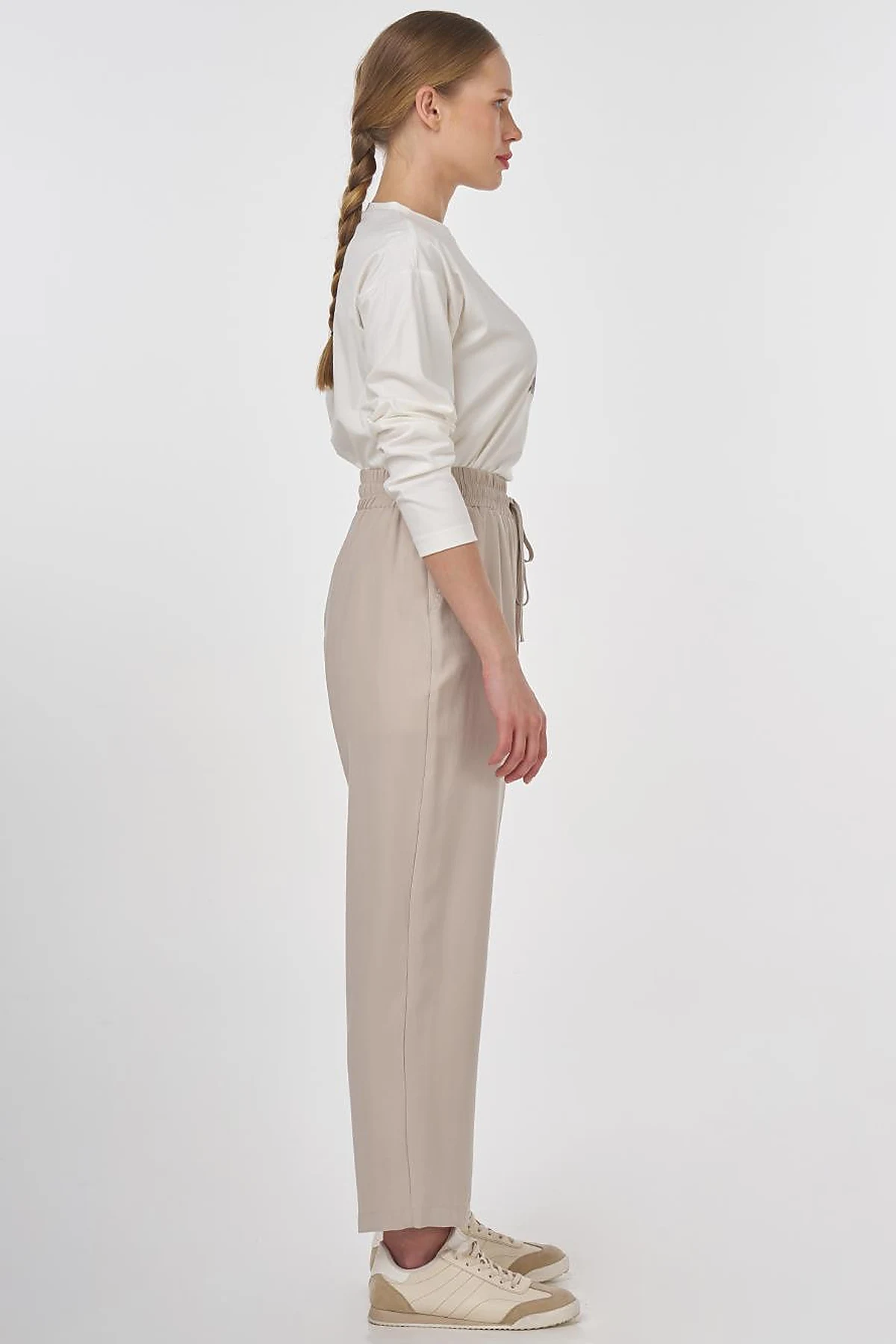 Drawstring Modal Pants Stone 