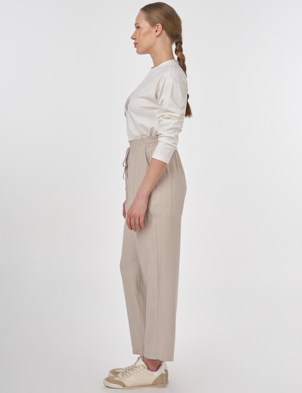 Drawstring Modal Pants Stone 