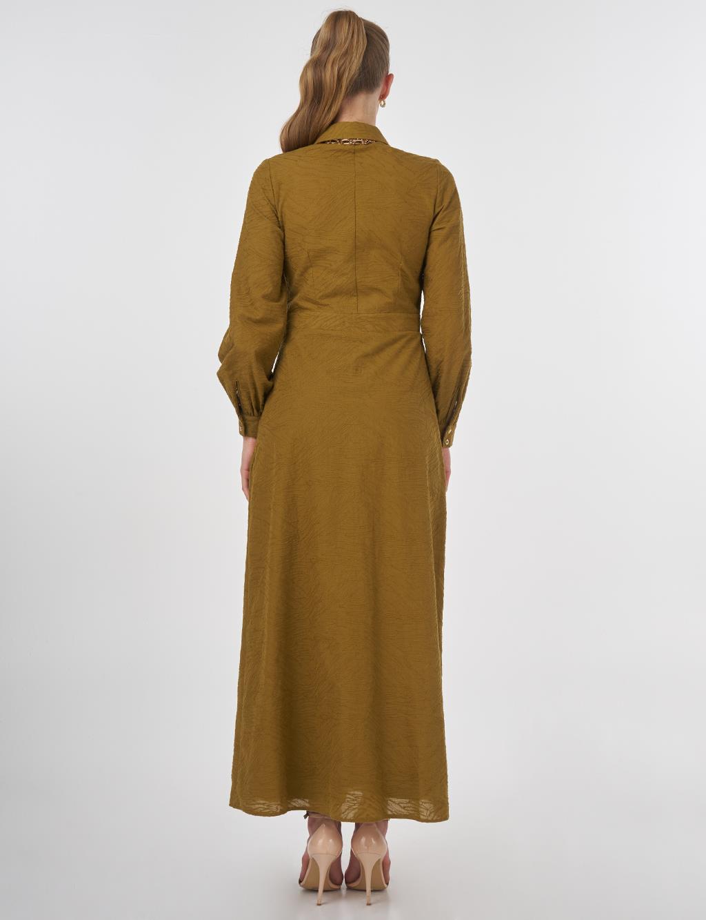 Draped Maxi Dress Dark Olive