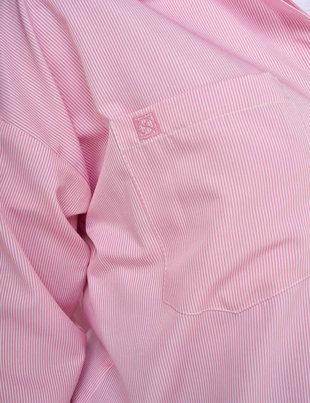 Single-Pocket Basic Tunic Pink