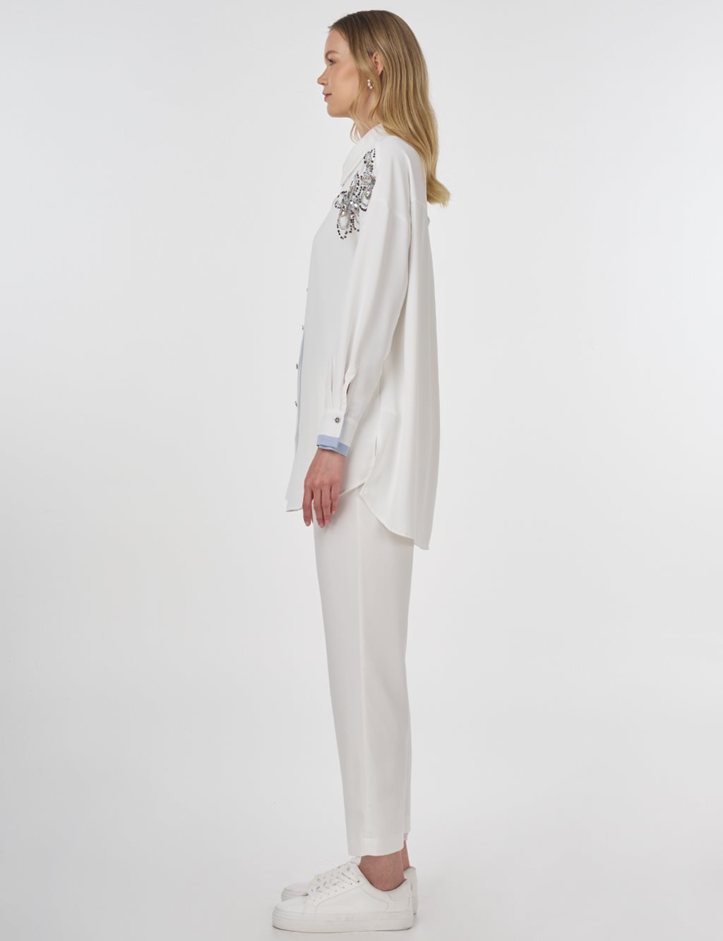 Embroidered Tunic Ecru 