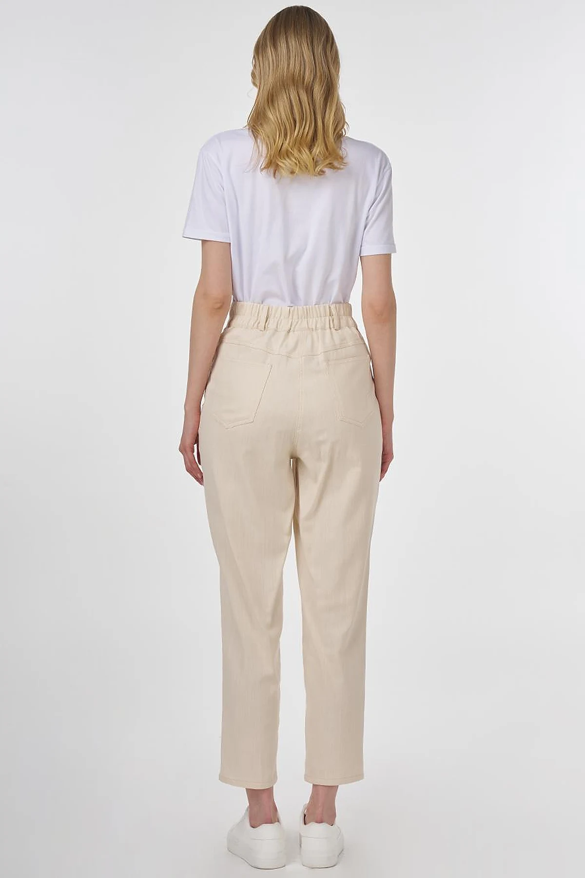 Tapered Canvas Pants Cream 