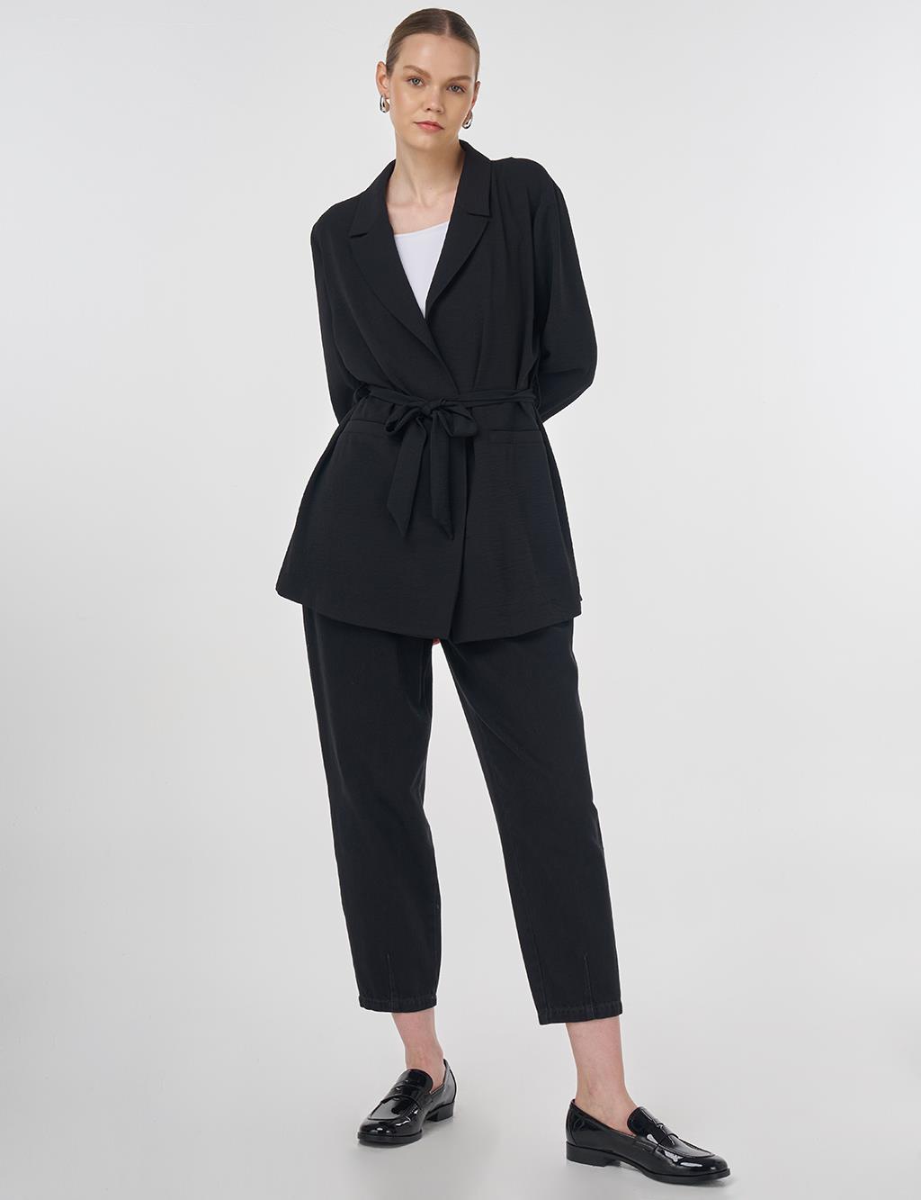Belted Jacket Black 