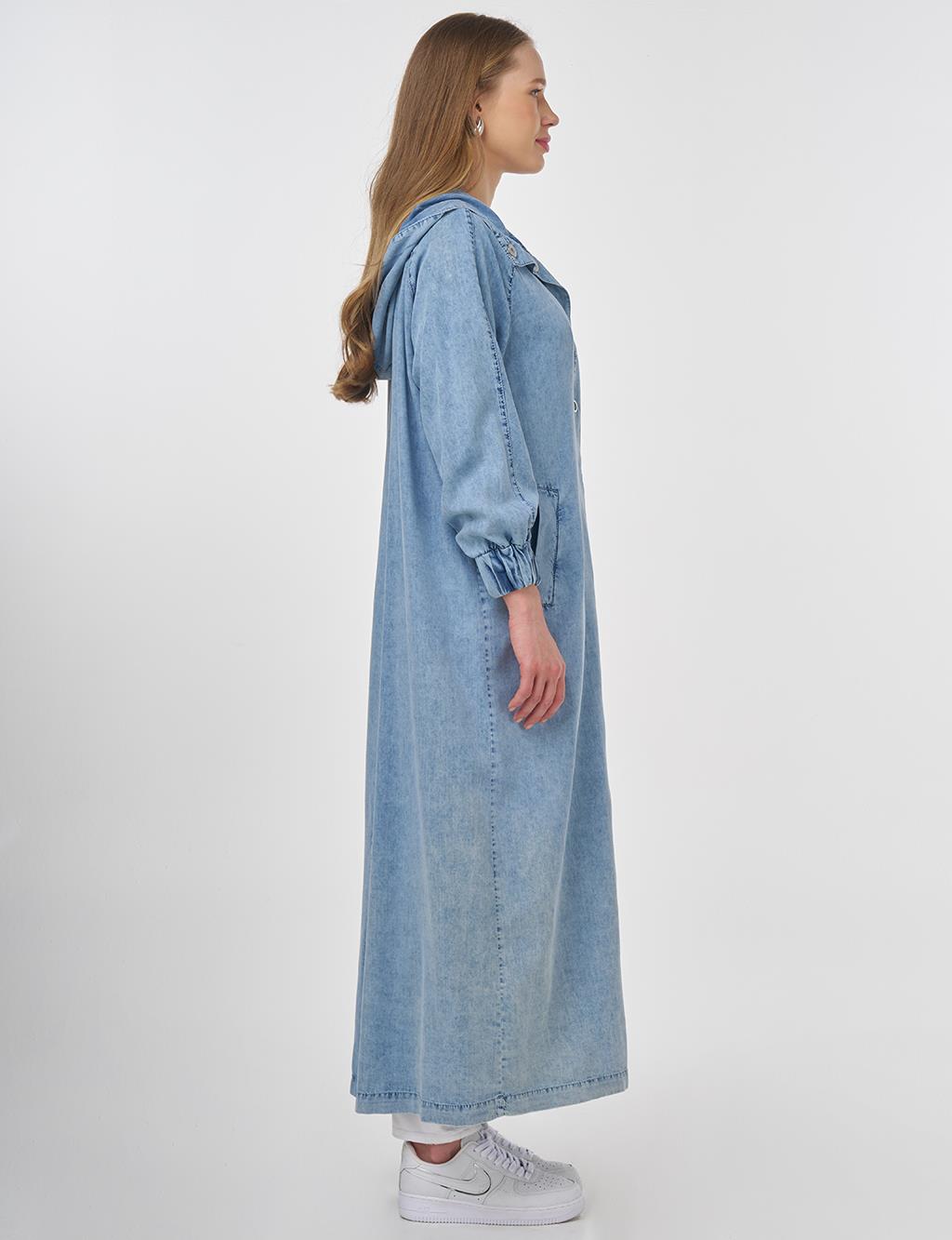 Hooded Lyocell Coat Towel Wash