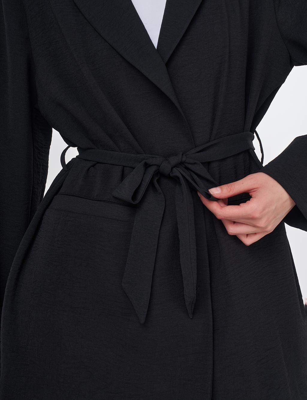 Belted Jacket Black 